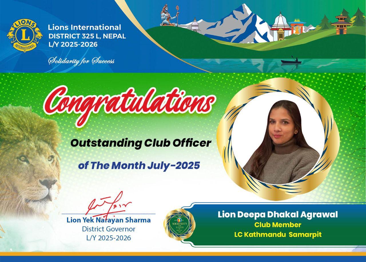 Outstanding Club Officer